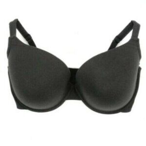 Lane Bryant Cacique Womens Bra Plunge Cotton Blend Plus Size 44DDD Black